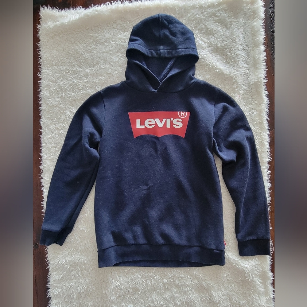 Levi's Boy's Blue Sweatshirt Hoodie Iconic Style